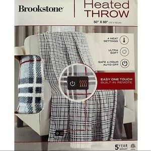 Brookstone Heated Throw Blanket